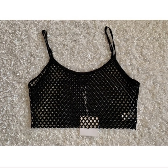 NWT Dainty Hooligan Take The Edge Off Mesh Top - Picture 3 of 3
